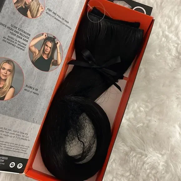 Halo Hoop Invisible Extension in Ebony R2 - Picture 1 of 4